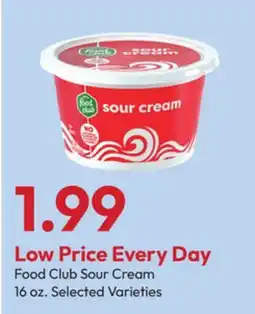 Stater Bros Food Club Sour Cream offer