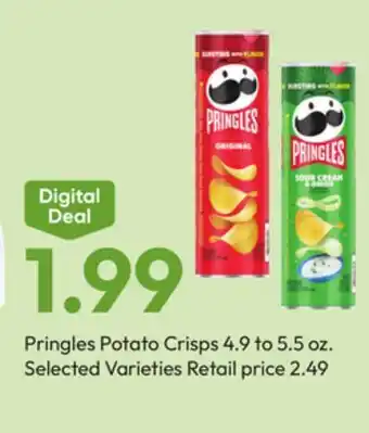 Stater Bros Pringles Potato Crisps offer