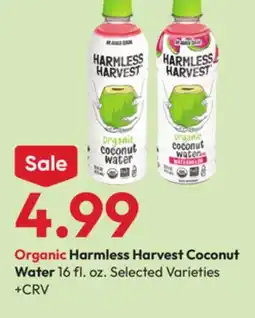 Stater Bros Harmless Harvest Coconut Water offer