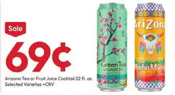 Stater Bros Arizona Tea or Fruit Juice Cocktail offer