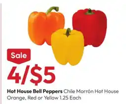 Stater Bros Hot House Bell Peppers offer