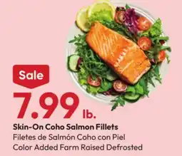 Stater Bros Skin-On Coho Salmon Fillets offer
