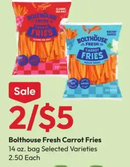 Stater Bros Bolthouse Fresh Carrot Fries offer