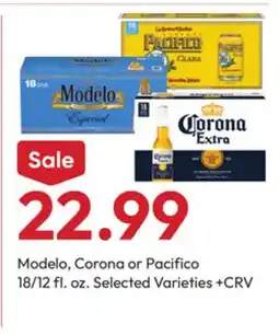 Stater Bros Modelo, Corona or Pacifico offer