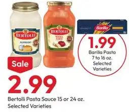 Stater Bros Bertolli Pasta Sauce offer