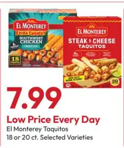 Stater Bros El Monterey Taquitos offer