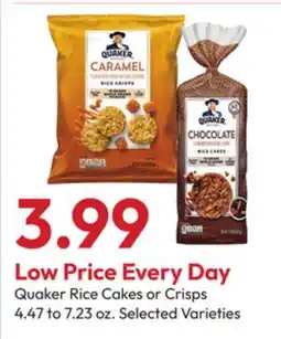Stater Bros Quaker Rice Cakes or Crisps offer