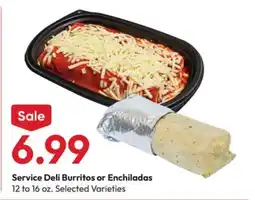Stater Bros Service Deli Burritos or Enchiladas offer