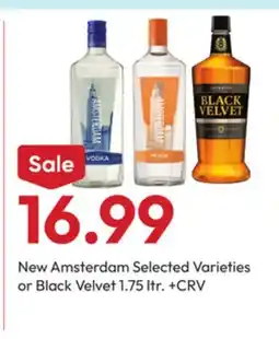Stater Bros New Amsterdam or Black Velvet offer
