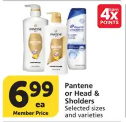 Albertsons Pantene or Head & Shoulders offer