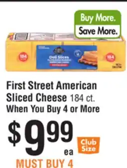 Smart & Final First Street American Sliced Cheese offer
