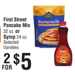 Smart & Final First Street Pancake Mix or Syrup offer
