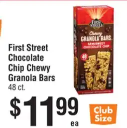 Smart & Final First Street Chocolate Chip Chewy Granola Bars offer