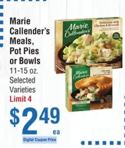 Smart & Final Marie Callender's Meals, Pot Pies or Bowls offer
