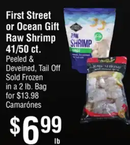 Smart & Final First Street or Ocean Gift Raw Shrimp 41/50 ct offer