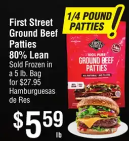 Smart & Final First Street Ground Beef Patties offer