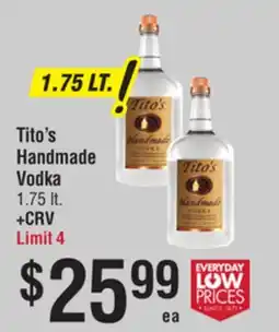 Smart & Final Tito's Handmade Vodka offer