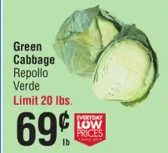 Smart & Final Green Cabbage offer