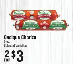Smart & Final Cacique Chorizo offer
