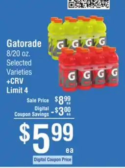 Smart & Final Gatorade offer