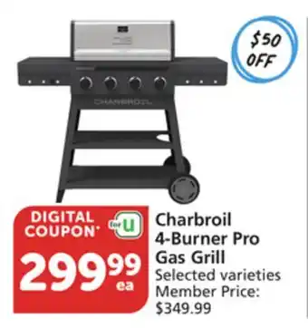 Pavilions Charbroil 4-Burner Pro Gas Grill offer