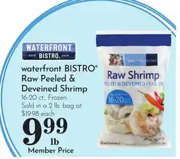 Pavilions waterfront BISTRO Raw Peeled & Deveined Shrimp offer