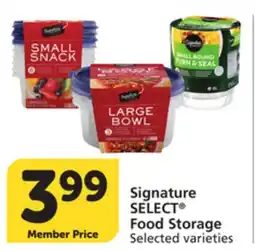 Pavilions Signature SELECT Food Storage offer