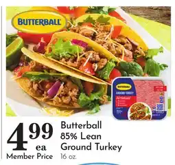 Pavilions Butterball 85% Lean Ground Turkey offer