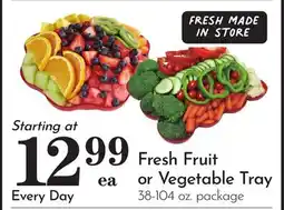 Pavilions Fresh Fruit or Vegetable Tray offer