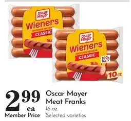 Pavilions Oscar Mayer Meat Franks offer