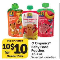 Pavilions O Organics Baby Food Pouches offer