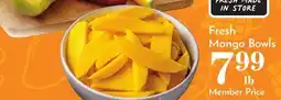 Pavilions Fresh Mango Bowls offer