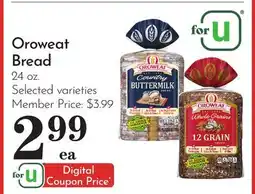 Pavilions Oroweat Bread offer