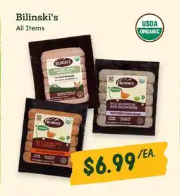 Sprouts Farmers Market Bilinski's offer