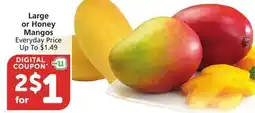 Vons Large or Honey Mangos offer