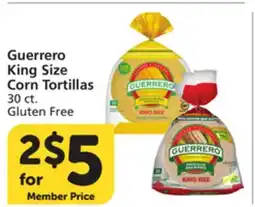 Vons Guerrero King Size Corn Tortillas offer