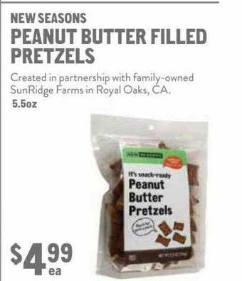 New Seasons Market New Seasons Peanut Butter Filled Pretzels offer