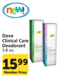 Vons Dove Clinical Care Deodorant offer