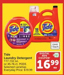 Vons Tide Laundry Detergent offer