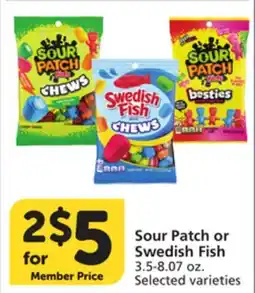 Vons Sour Patch or Swedish Fish offer