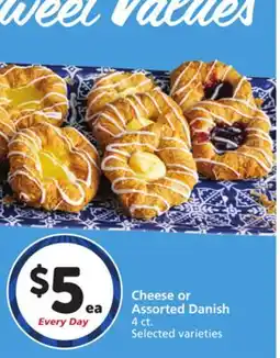 Vons Cheese or Assorted Danish offer