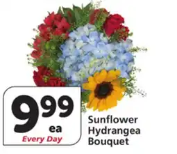 Vons Sunflower Hydrangea Bouquet offer