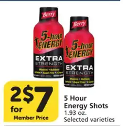Vons 5 Hour Energy Shots offer
