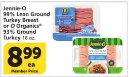 Vons Jennie-O 99% Lean Ground Turkey Breast or O Organics 93% Ground Turkey offer