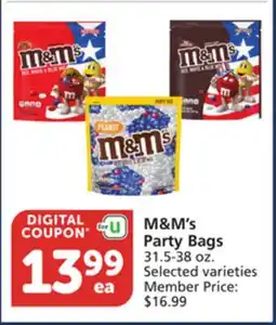 Vons M&M's Party Bags offer