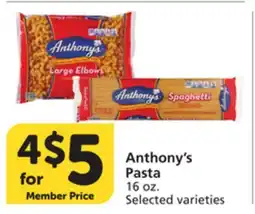 Vons Anthony's Pasta offer