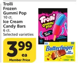 Vons Trolli Frozen Gummi Pop 10 ct. Ice Cream Candy Bars 6 ct offer