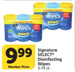 Vons Signature SELECT Disinfecting Wipes offer