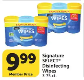 Vons Signature SELECT Disinfecting Wipes offer