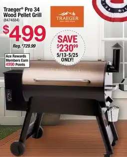 Ace Hardware Traeger Pro 34 Wood Pellet Grill offer